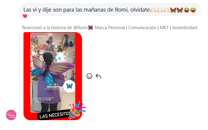 Historia compartida con alas de mariposa