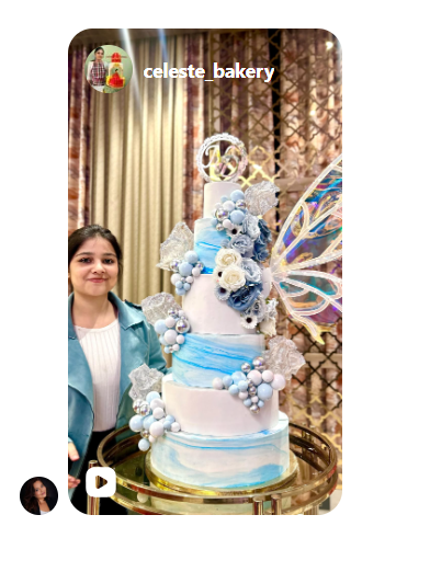 Mariposas en una torta
